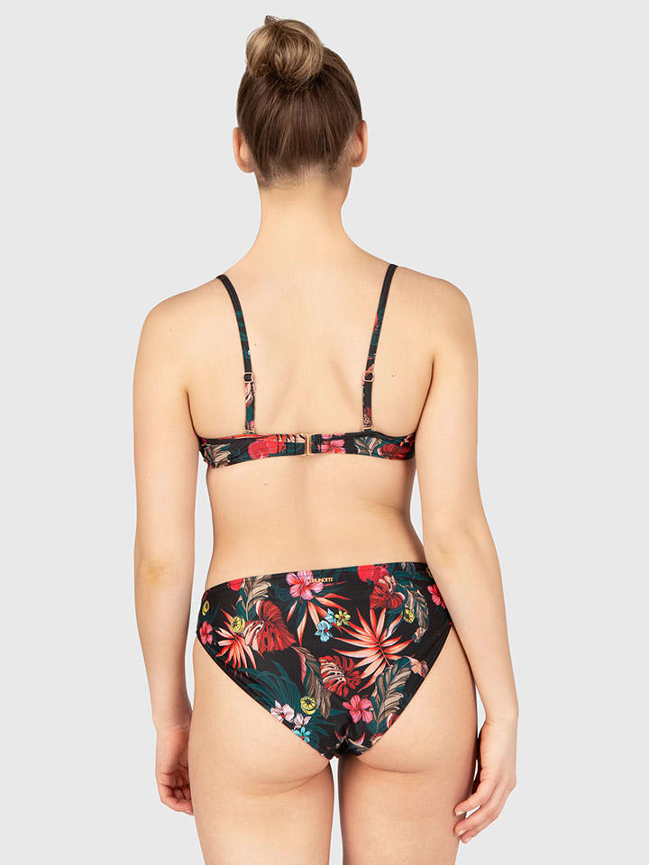 Plavky spodný diel Brunotti Schwarz/ Bunt 1143746 Bikini-Hose "Flores" in Schwarz/ Bunt - 2