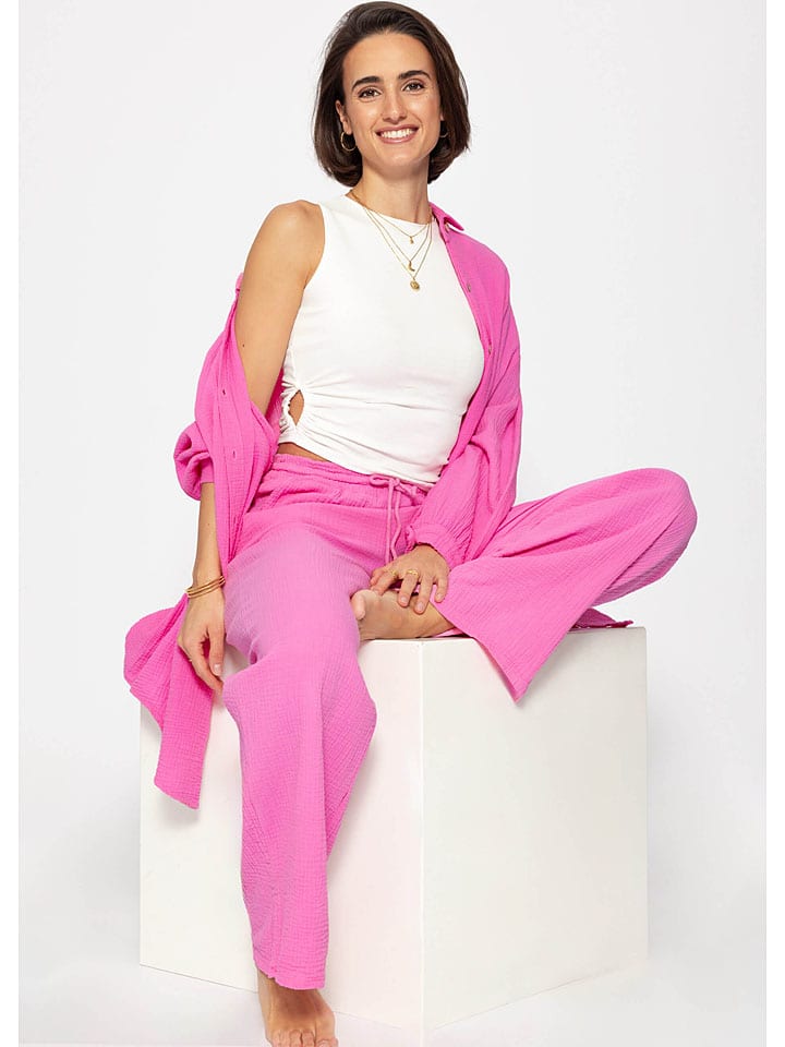 Nohavice SASSYCLASSY Pink 4421543 Hose in Pink - 2