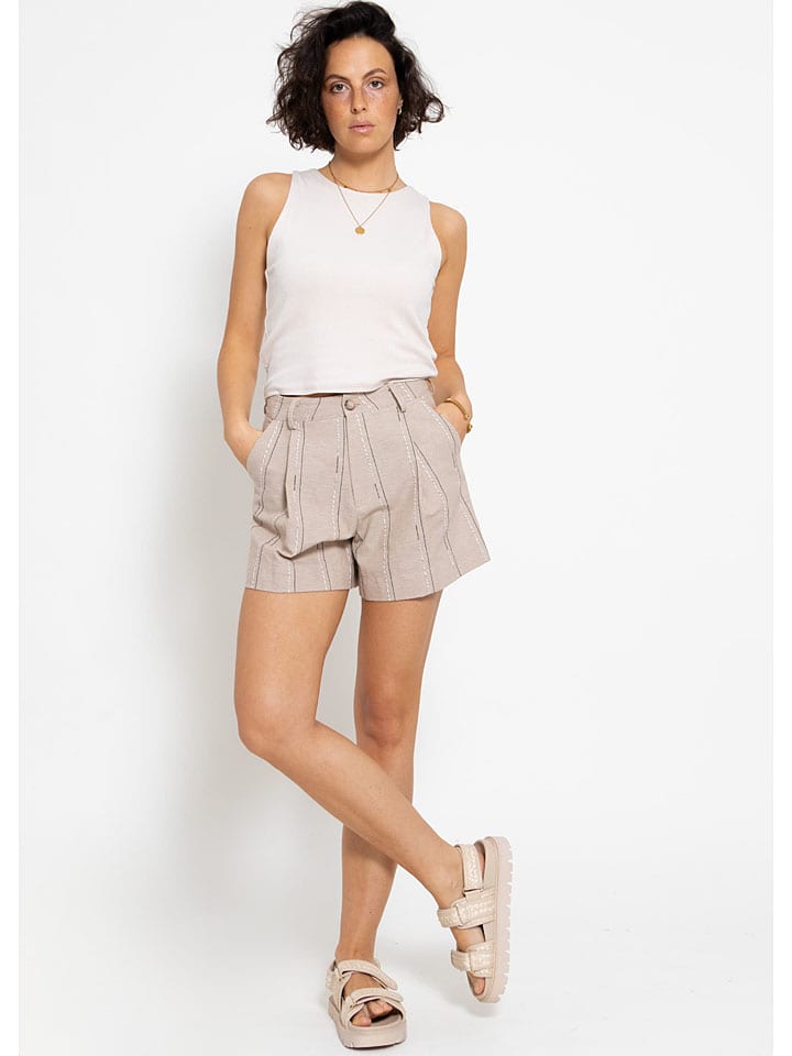 Kraťasy SASSYCLASSY Taupe 4670147 Shorts in Taupe - 2