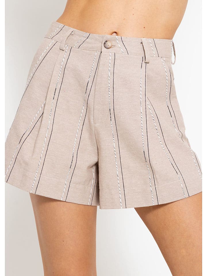 Kraťasy SASSYCLASSY Taupe 4670147 Shorts in Taupe - 4