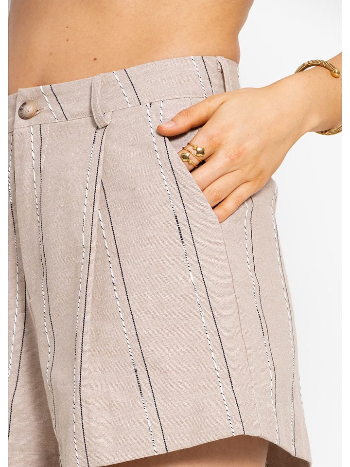 Kraťasy SASSYCLASSY Taupe 4670147 Shorts in Taupe - 7