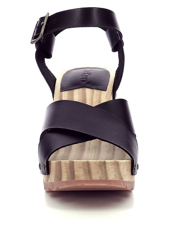 Sandále Kickers Schwarz 4078567 Leder-Sandaletten "Kick Wise" in Schwarz - 3