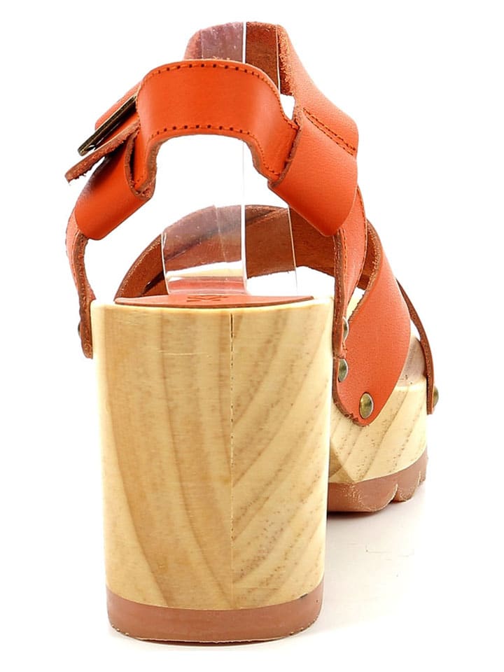 Sandále Kickers Orange 435003 Leder-Sandaletten "Kick Wise" in Orange - 4