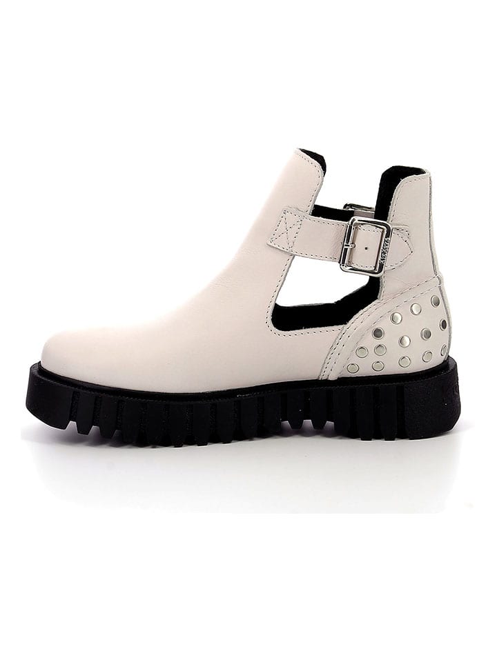 Topánky Kickers Creme 2472112 Leder-Boots "Kick Fantasy" in Creme - 2