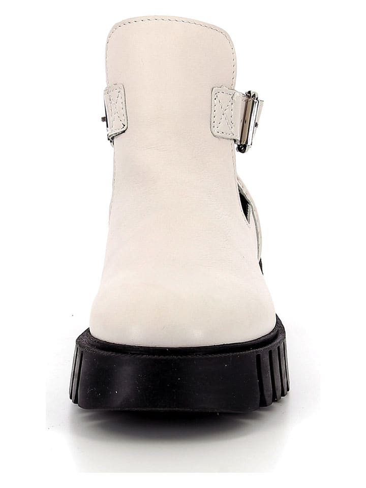Topánky Kickers Creme 2472112 Leder-Boots "Kick Fantasy" in Creme - 3