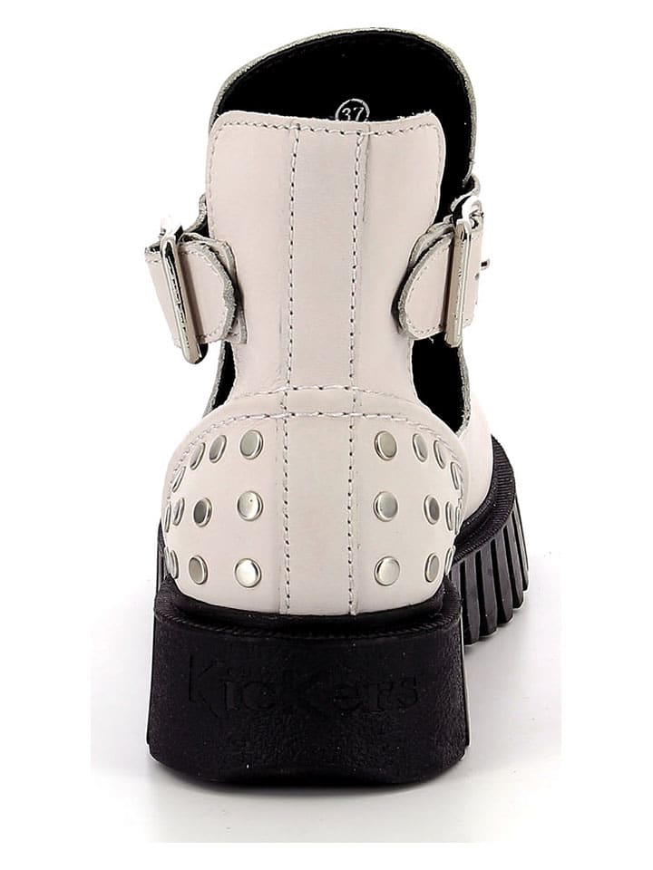 Topánky Kickers Creme 2472112 Leder-Boots "Kick Fantasy" in Creme - 4