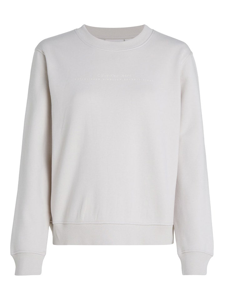 Mikina CALVIN KLEIN JEANS Hellgrau 1100984 Sweatshirt in Hellgrau - 2