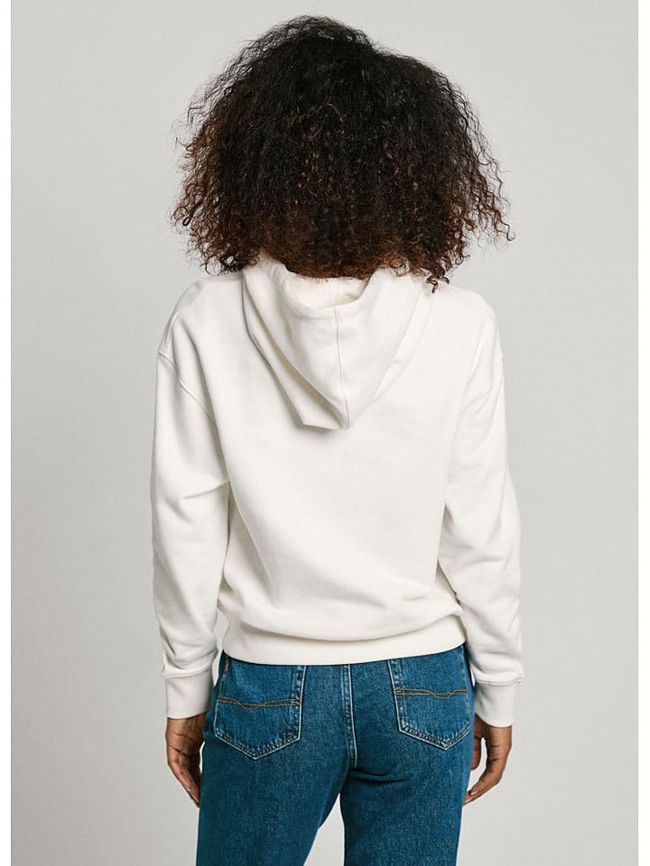 Mikina Pepe Jeans Creme 6054006 Hoodie "Maddy" in Creme - 3