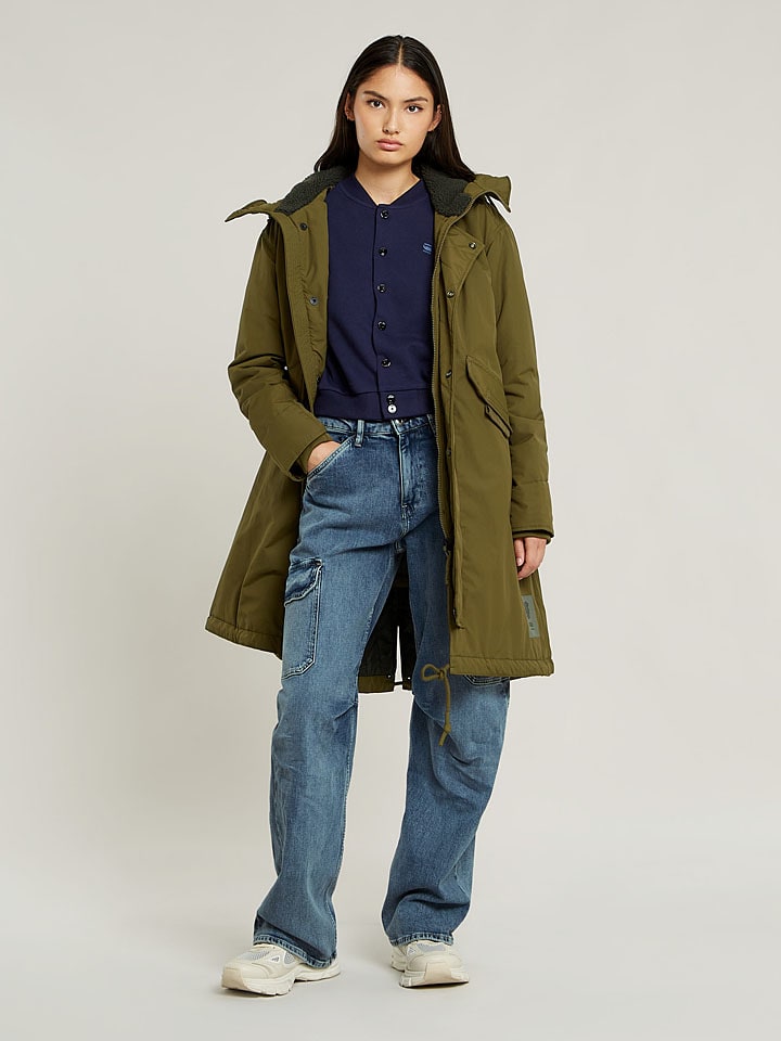 Dámska bunda G-Star Khaki 2857344 Parka in Khaki - 3