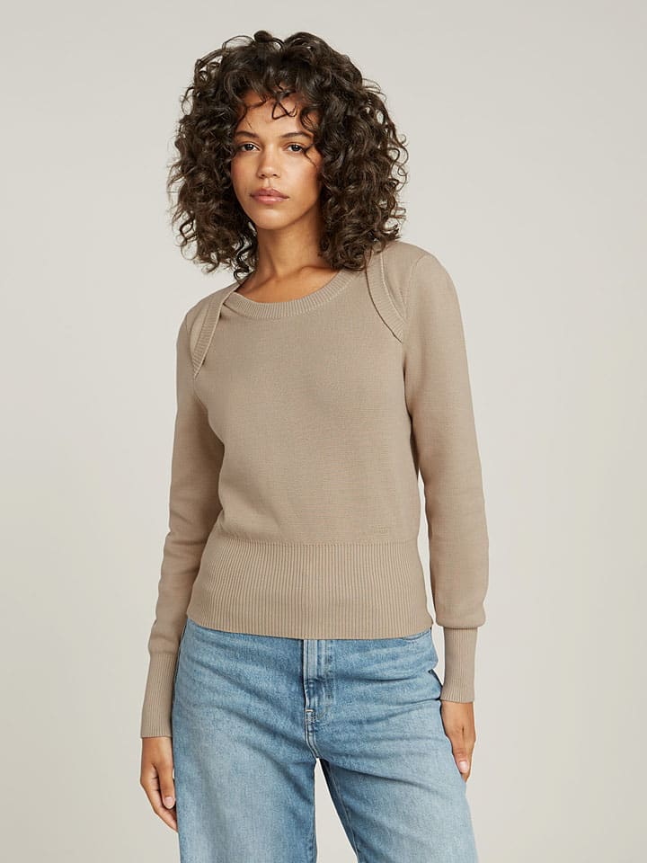Sveter G-Star Beige 564887 Pullover "Moto" in Beige - 1