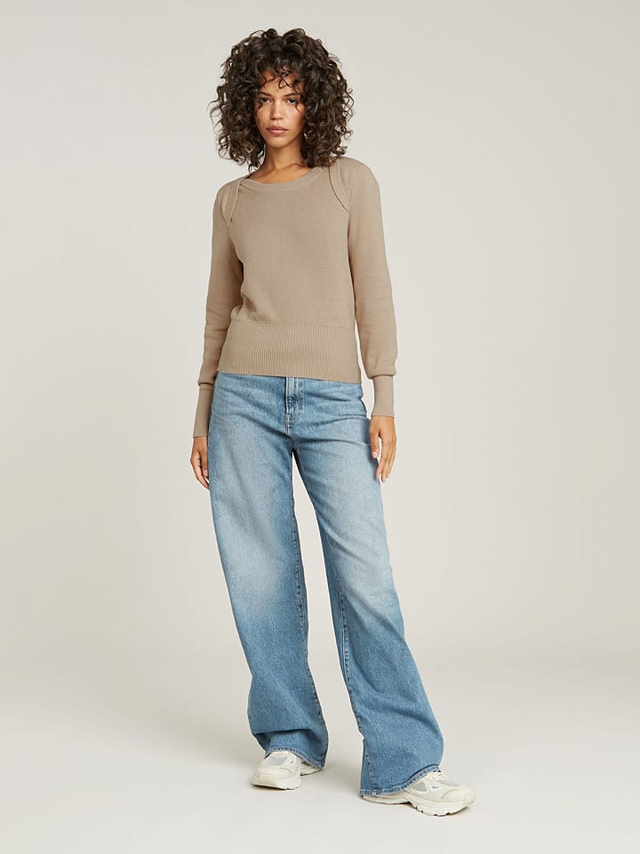 Sveter G-Star Beige 564887 Pullover "Moto" in Beige - 3