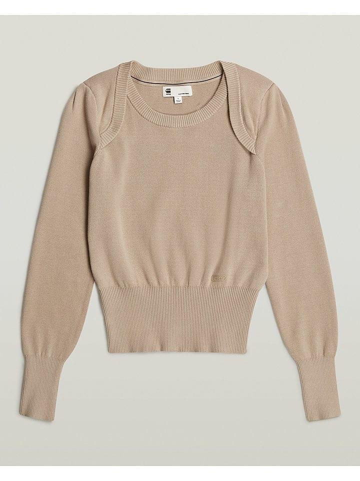 Sveter G-Star Beige 564887 Pullover "Moto" in Beige - 4