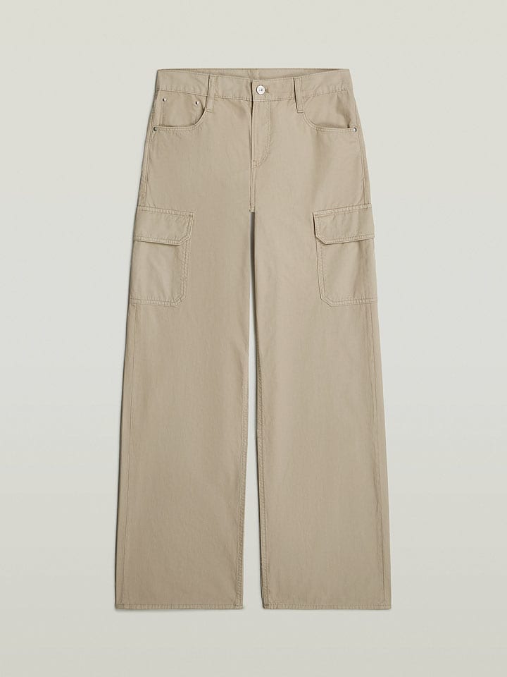 Nohavice G-Star Beige 9305703 Cargohose "Judee" in Beige - 4