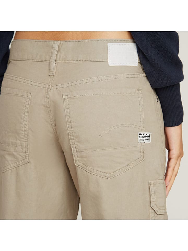 Nohavice G-Star Beige 9305703 Cargohose "Judee" in Beige - 5