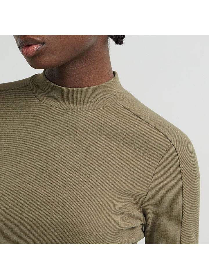 Šaty G-Star Khaki 7436766 Strickkleid in Khaki - 5