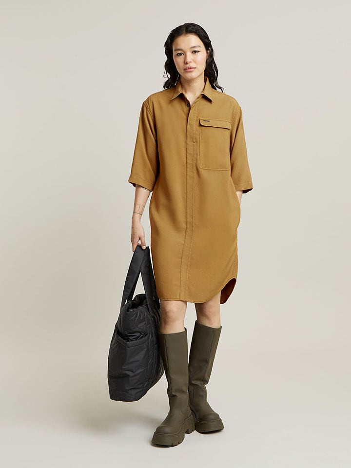 Šaty G-Star Ocker 8674329 Kleid in Ocker - 3