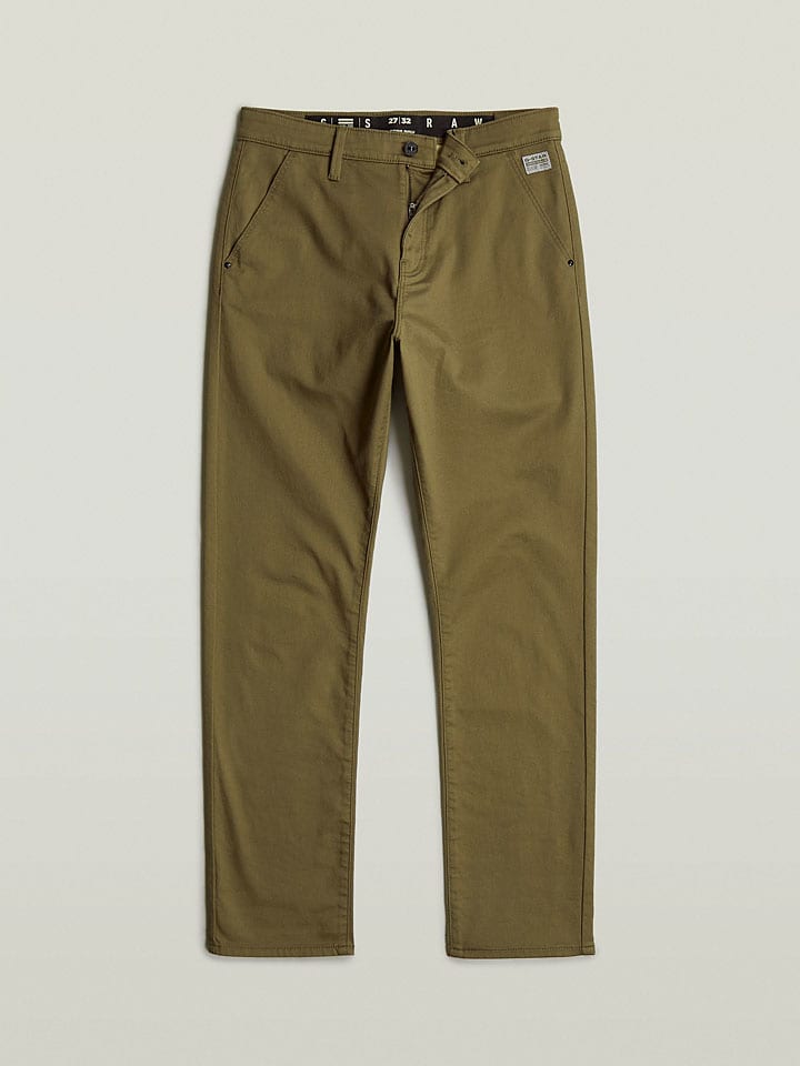 Nohavice G-Star Khaki 7085910 Chino in Khaki - 4