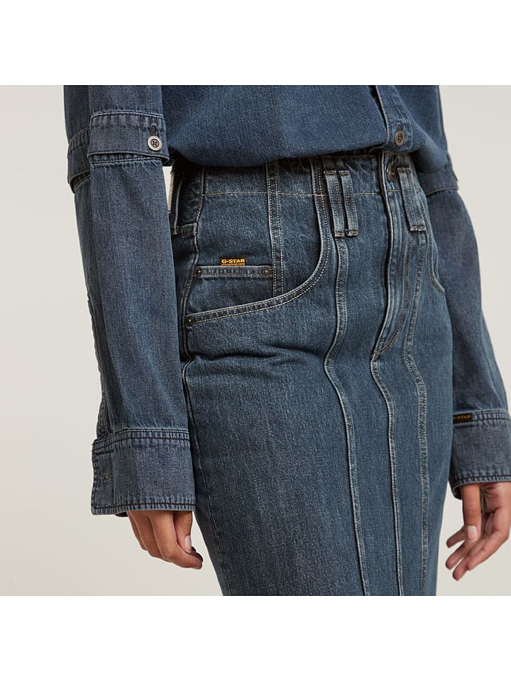 Sukňa G-Star Blau 6501415 Jeansrock "Viktoria" in Blau - 5
