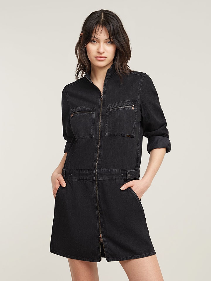 Šaty G-Star Schwarz 9382321 Jeanskleid in Schwarz - 1