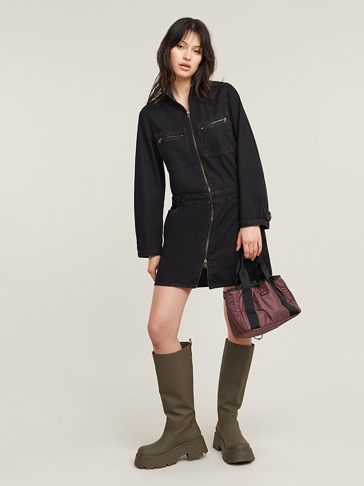 Šaty G-Star Schwarz 9382321 Jeanskleid in Schwarz - 3