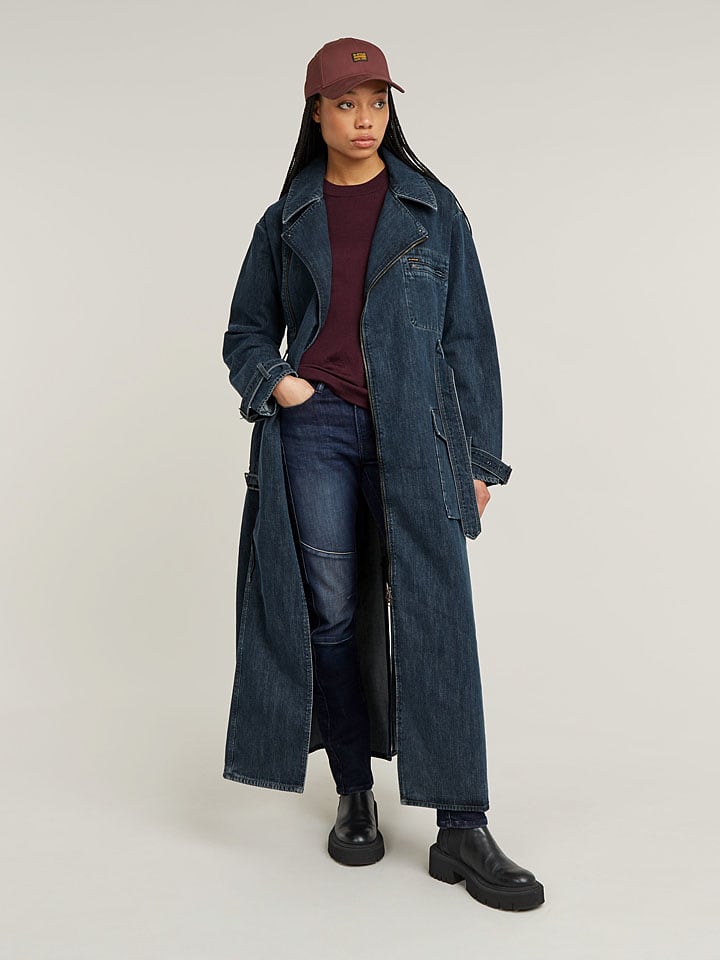 Dámska bunda G-Star Dunkelblau 7607811 Jeans-Trenchcoat in Dunkelblau - 3