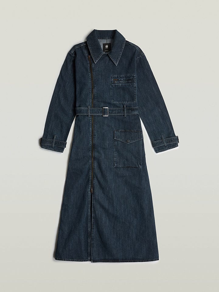 Dámska bunda G-Star Dunkelblau 7607811 Jeans-Trenchcoat in Dunkelblau - 4