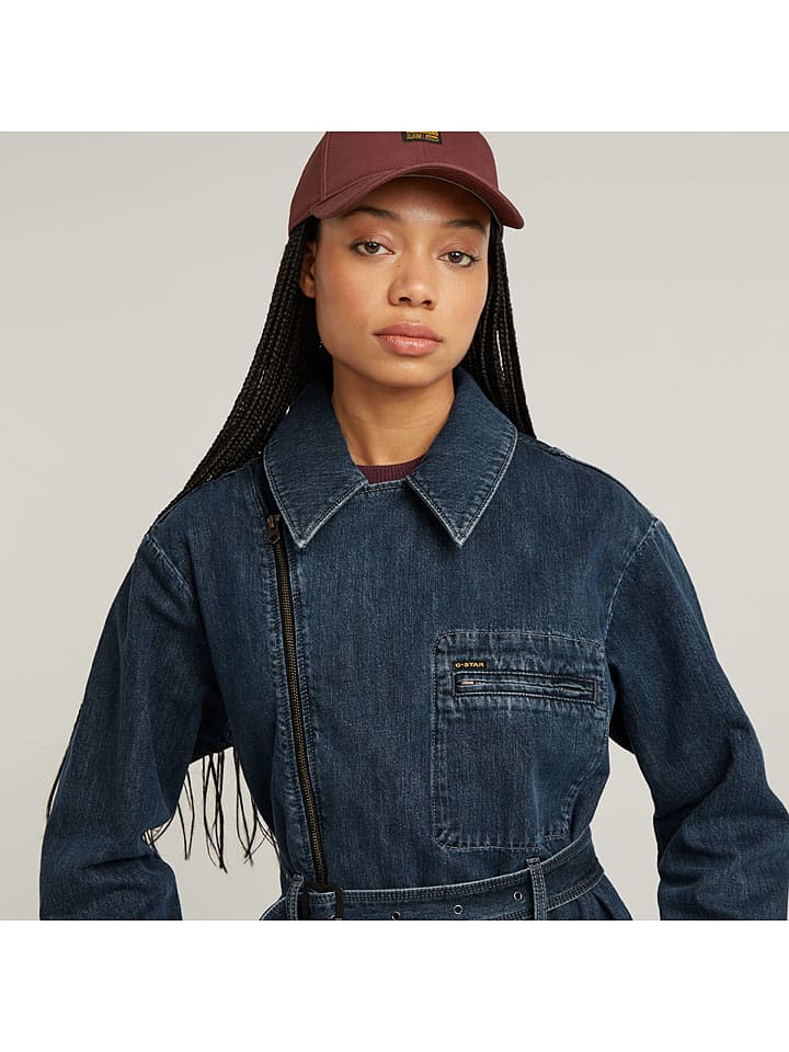 Dámska bunda G-Star Dunkelblau 7607811 Jeans-Trenchcoat in Dunkelblau - 5