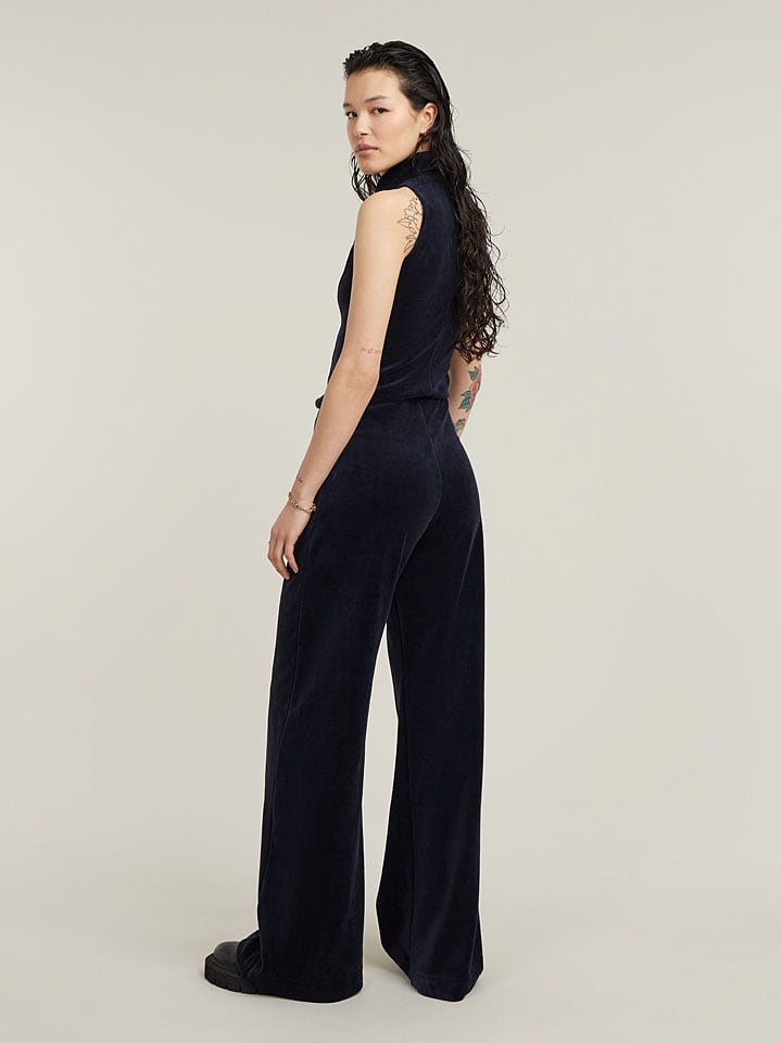 G-Star Dunkelblau 5373400 Samt-Jumpsuit in Dunkelblau - 2