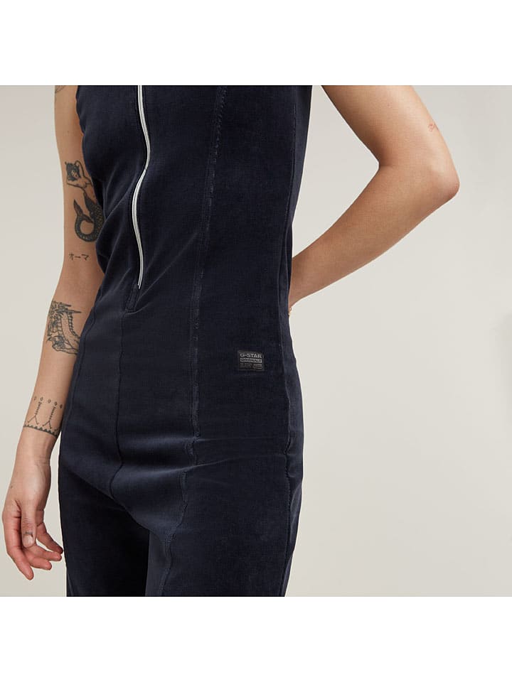 G-Star Dunkelblau 5373400 Samt-Jumpsuit in Dunkelblau - 6