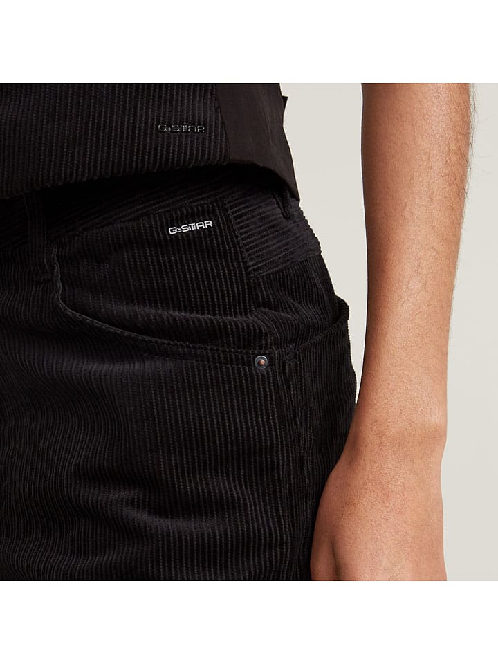 Nohavice G-Star Schwarz 2233615 Cargohose "Cord 3D" in Schwarz - 5