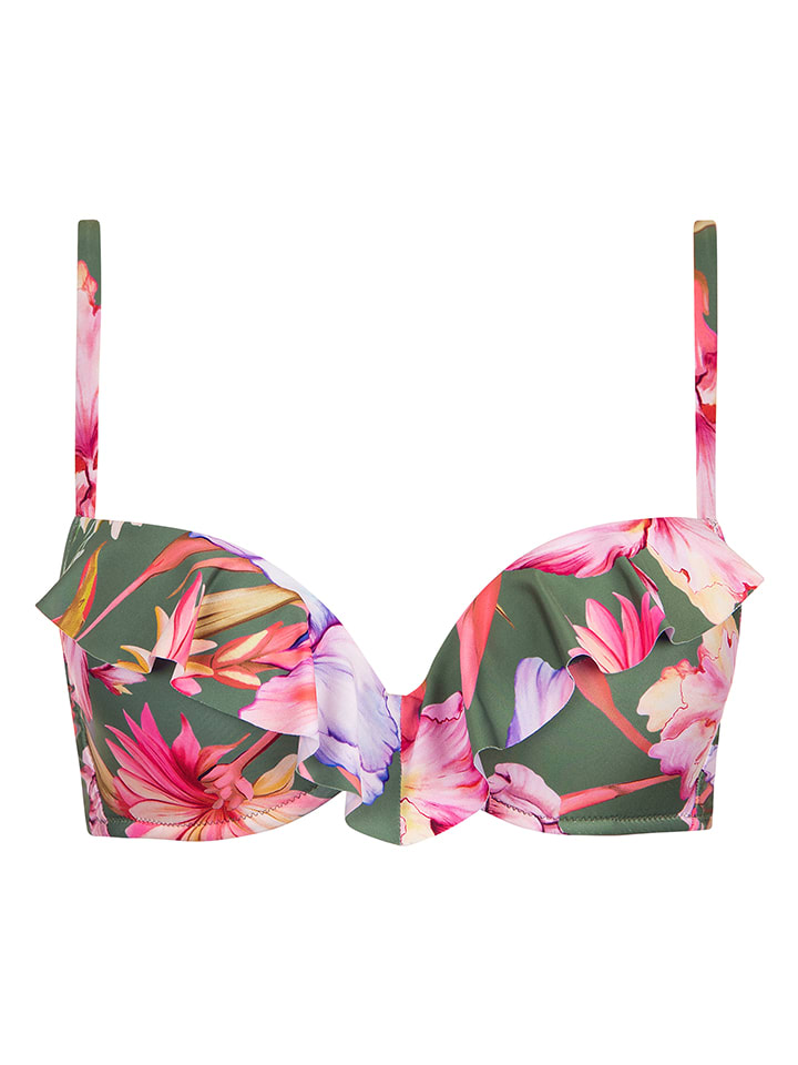 Plavky vrchný diel Lisca Olivgrün/ Rosa 7749175 Bikini-Oberteil in Olivgrün/ Rosa - 3