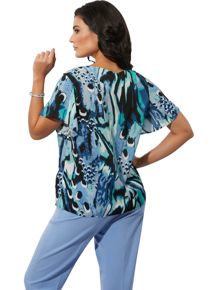WITT WEIDEN Blau/ Schwarz/ Weiß 8820634 Bluse in Blau/ Schwarz/ Weiß - 2