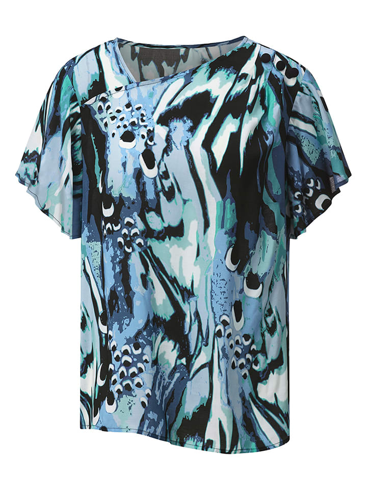 WITT WEIDEN Blau/ Schwarz/ Weiß 8820634 Bluse in Blau/ Schwarz/ Weiß - 3
