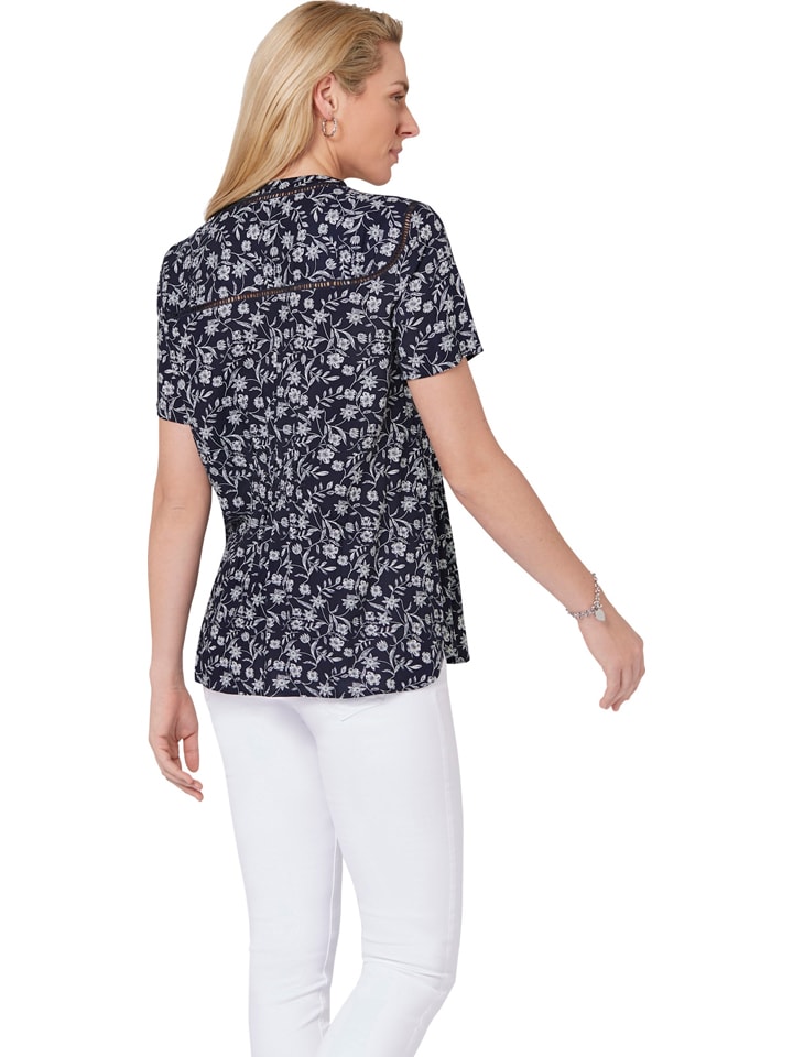 WITT WEIDEN Dunkelblau/ Weiß 4665551 Bluse in Dunkelblau/ Weiß - 2