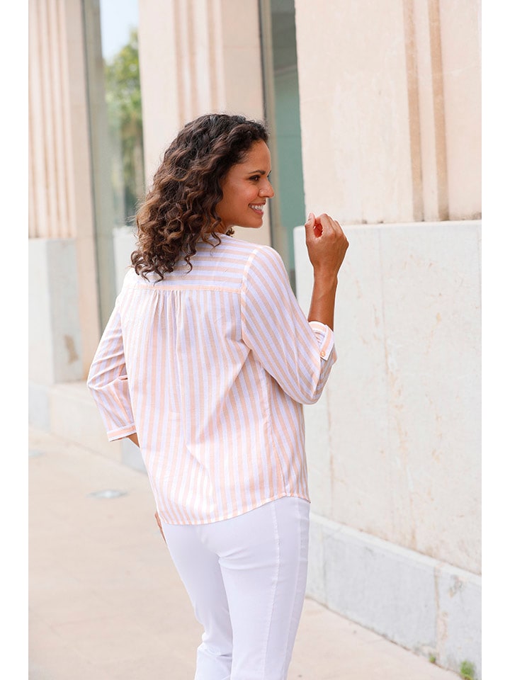 WITT WEIDEN Weiß/ Orange 3511858 Bluse in Weiß/ Orange - 2