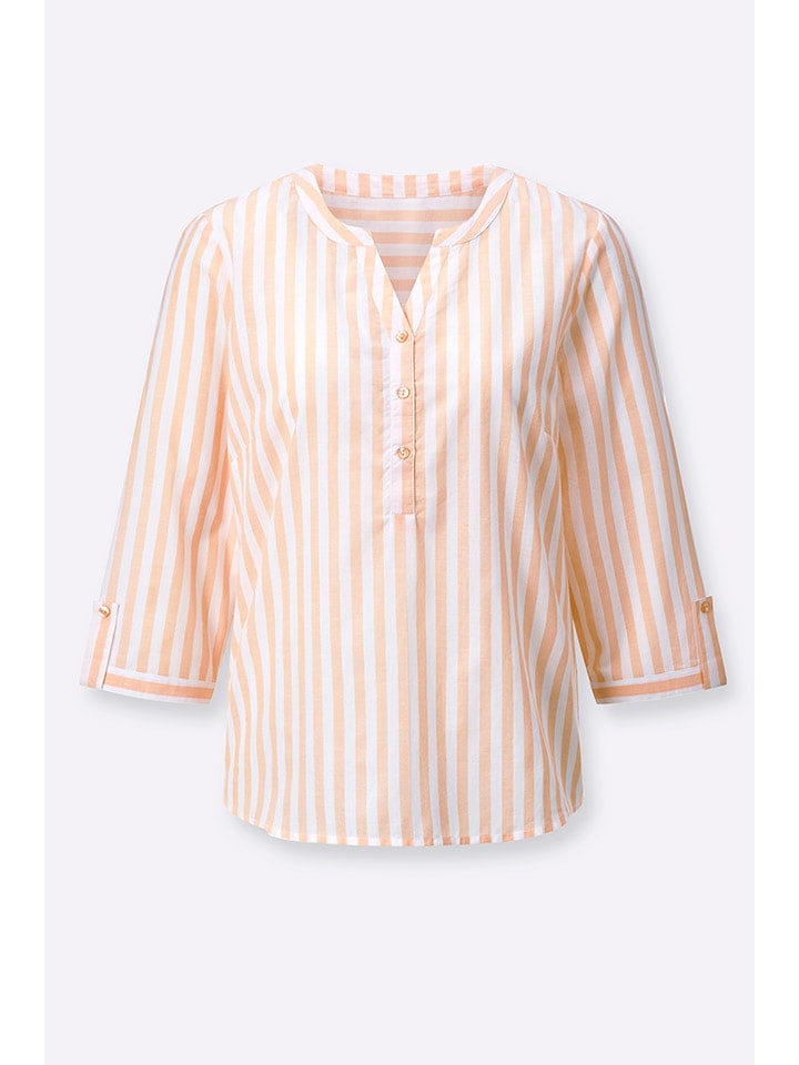 WITT WEIDEN Weiß/ Orange 3511858 Bluse in Weiß/ Orange - 4