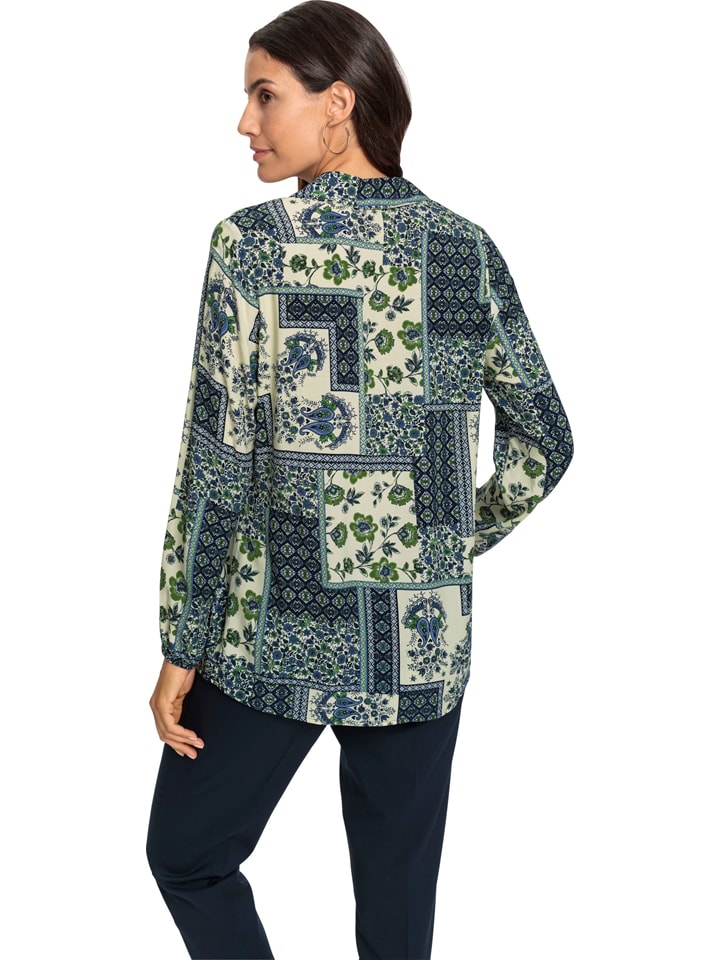 WITT WEIDEN Blau/ Beige 7738068 Bluse in Blau/ Beige - 2