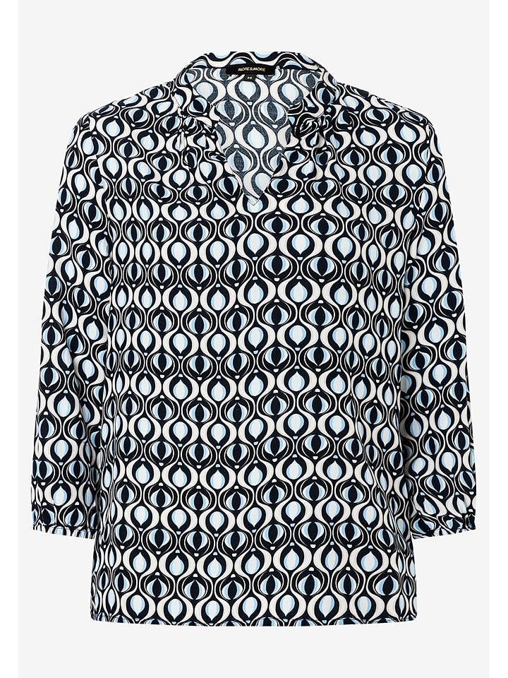 More & More Dunkelblau/ Weiß/ Hellblau 2646445 Bluse in Dunkelblau/ Weiß/ Hellblau - 1
