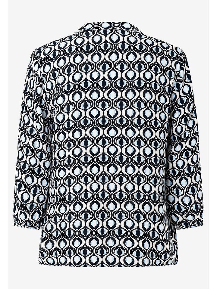 More & More Dunkelblau/ Weiß/ Hellblau 2646445 Bluse in Dunkelblau/ Weiß/ Hellblau - 2