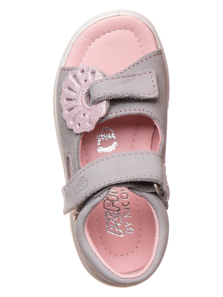 PEPINO Grau/ Rosa 8743275 Leder-Sandalen "Sylvie" in Grau/ Rosa - 4