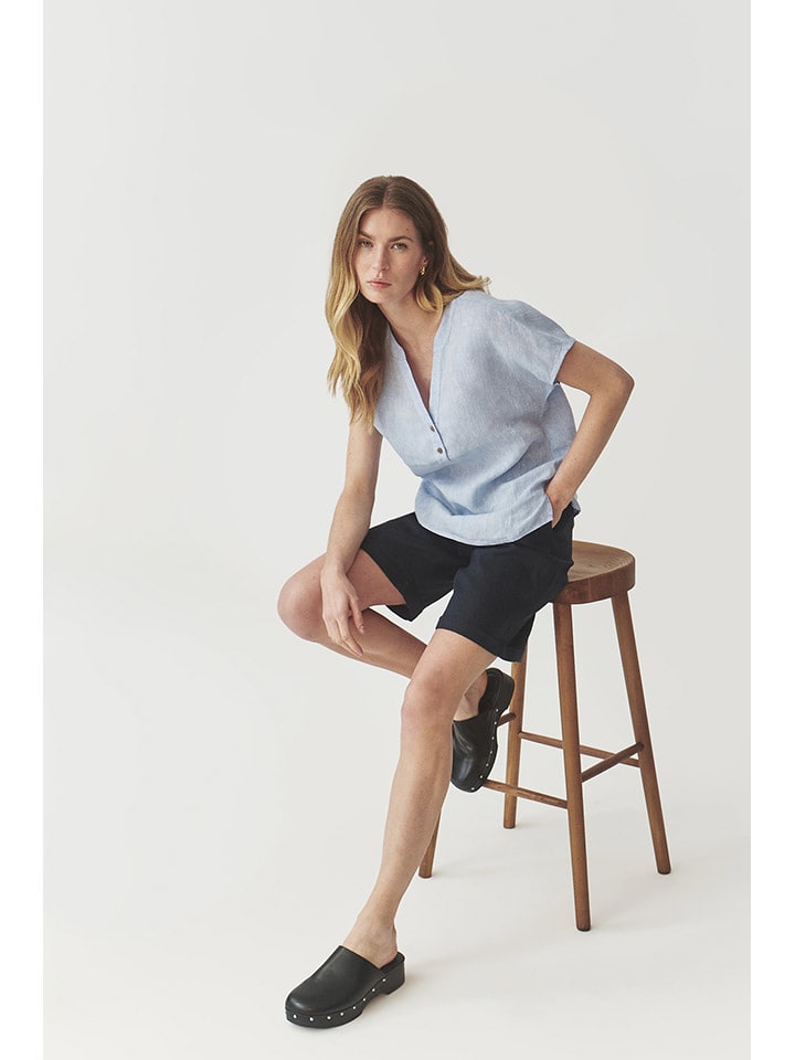 TATUUM Hellblau 3838960 Leinen-Bluse in Hellblau - 3