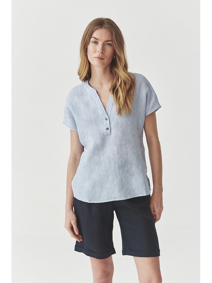 TATUUM Hellblau 3838960 Leinen-Bluse in Hellblau - 5