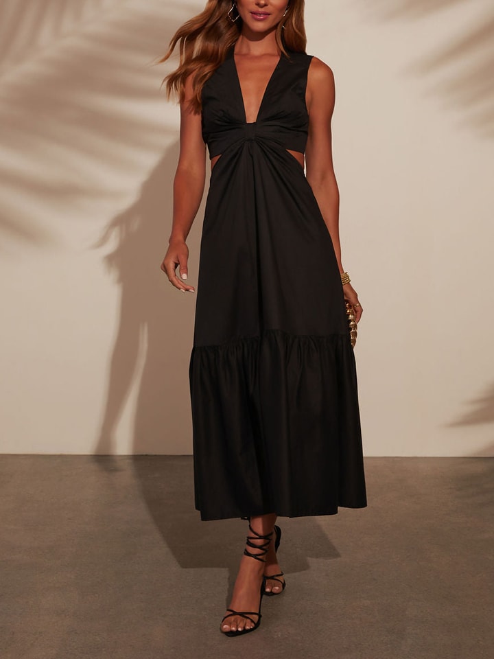 Šaty Milan Kiss Schwarz 586951 Kleid in Schwarz - 4