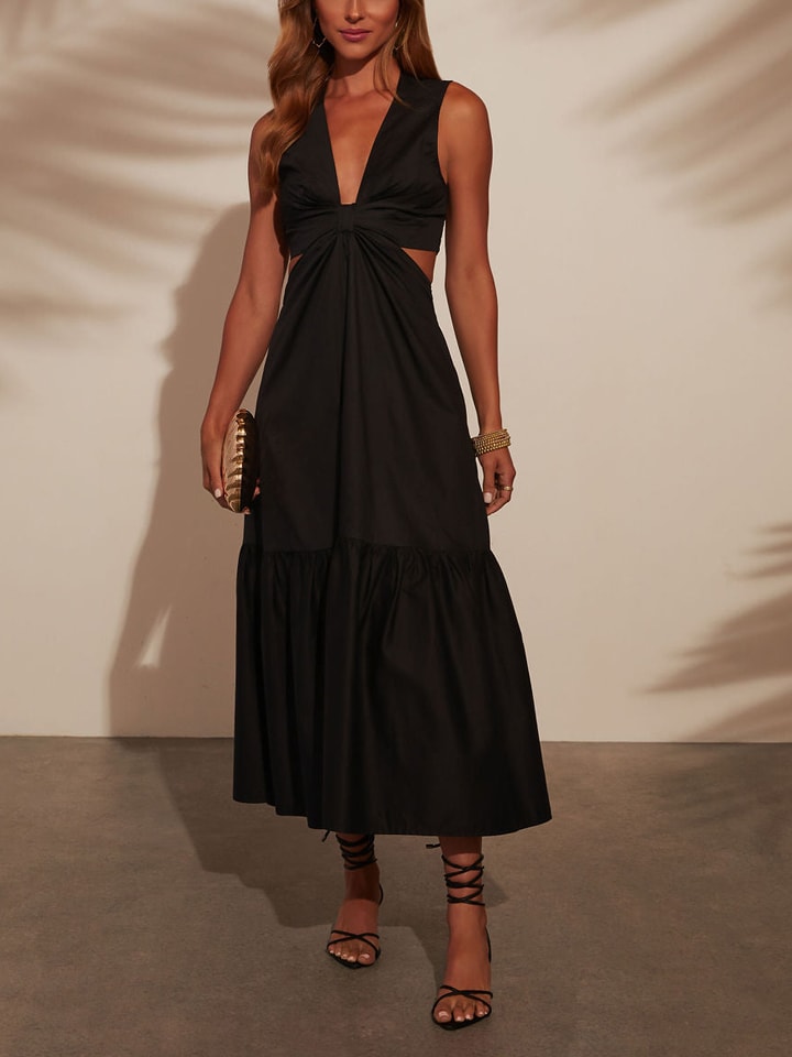 Šaty Milan Kiss Schwarz 586951 Kleid in Schwarz - 5