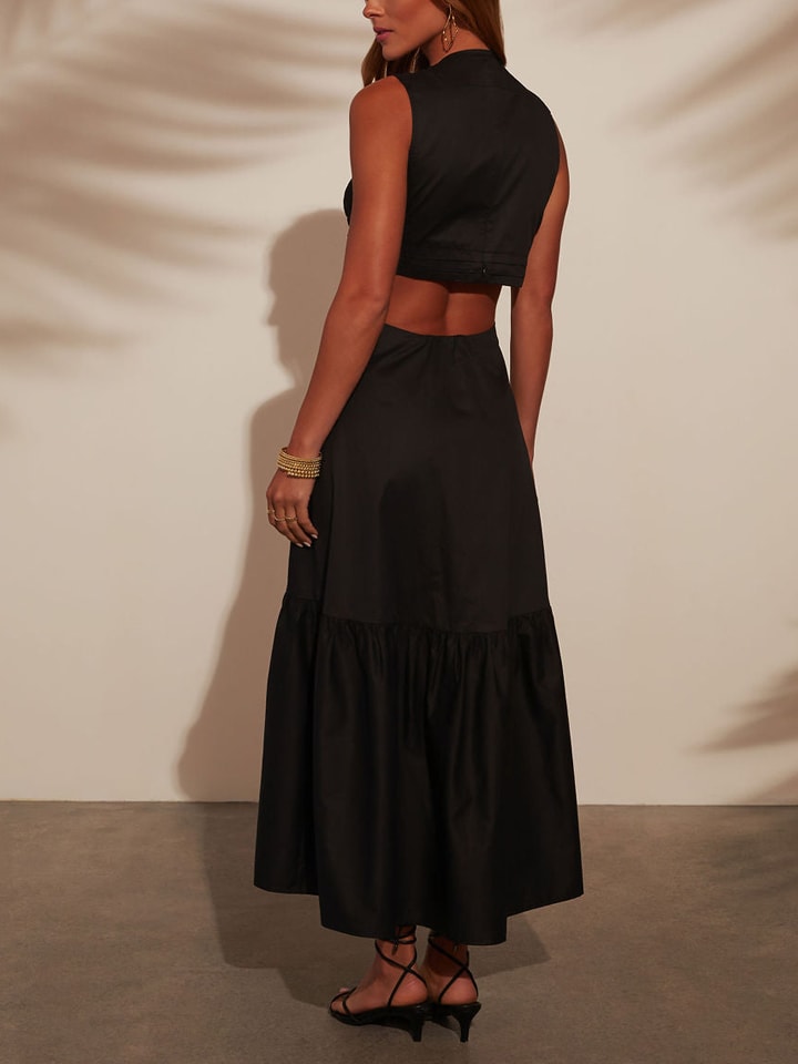 Šaty Milan Kiss Schwarz 586951 Kleid in Schwarz - 6