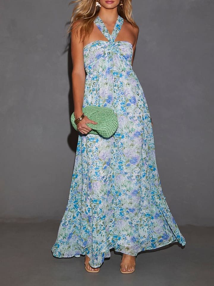 Šaty Milan Kiss Hellblau/ Weiß/ Lila 9428790 Kleid in Hellblau/ Weiß/ Lila - 2