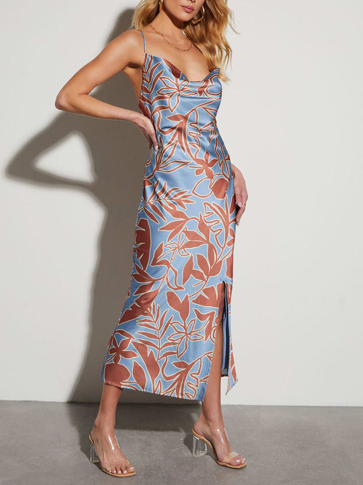 Šaty Milan Kiss Hellblau/ Hellbraun 2607341 Kleid in Hellblau/ Hellbraun - 2
