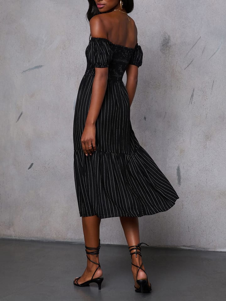 Šaty Milan Kiss Schwarz/ Weiß 8943491 Kleid in Schwarz/ Weiß - 6