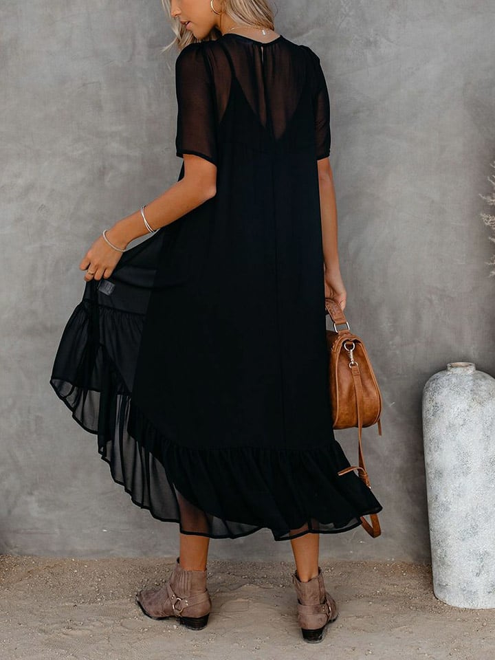 Šaty Milan Kiss Schwarz 923365 Kleid in Schwarz - 3