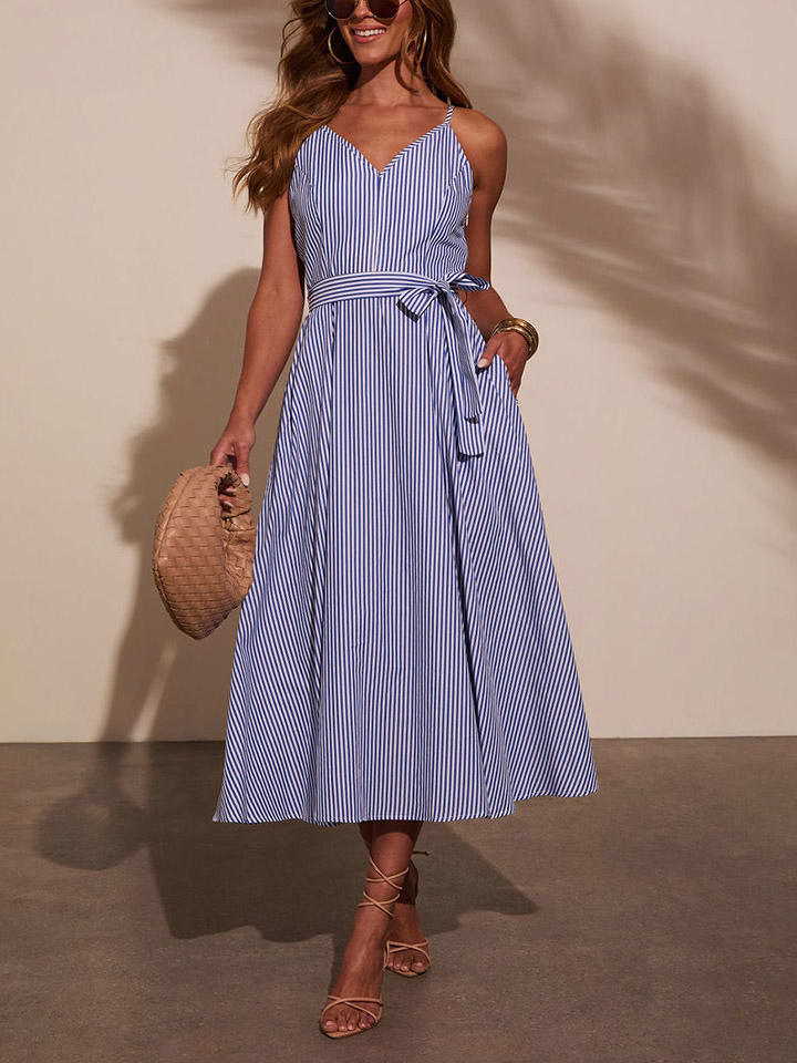 Šaty Milan Kiss Dunkelblau/ Weiß 9154965 Kleid in Blau/ Weiß - 3